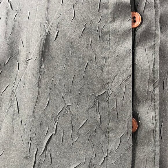 Solola from Paris Vintage Olive Green Crinkle Texture Jacket EU Size 3 - Picture 4 of 8